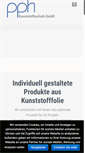Mobile Screenshot of pph-kunststofftechnik.de